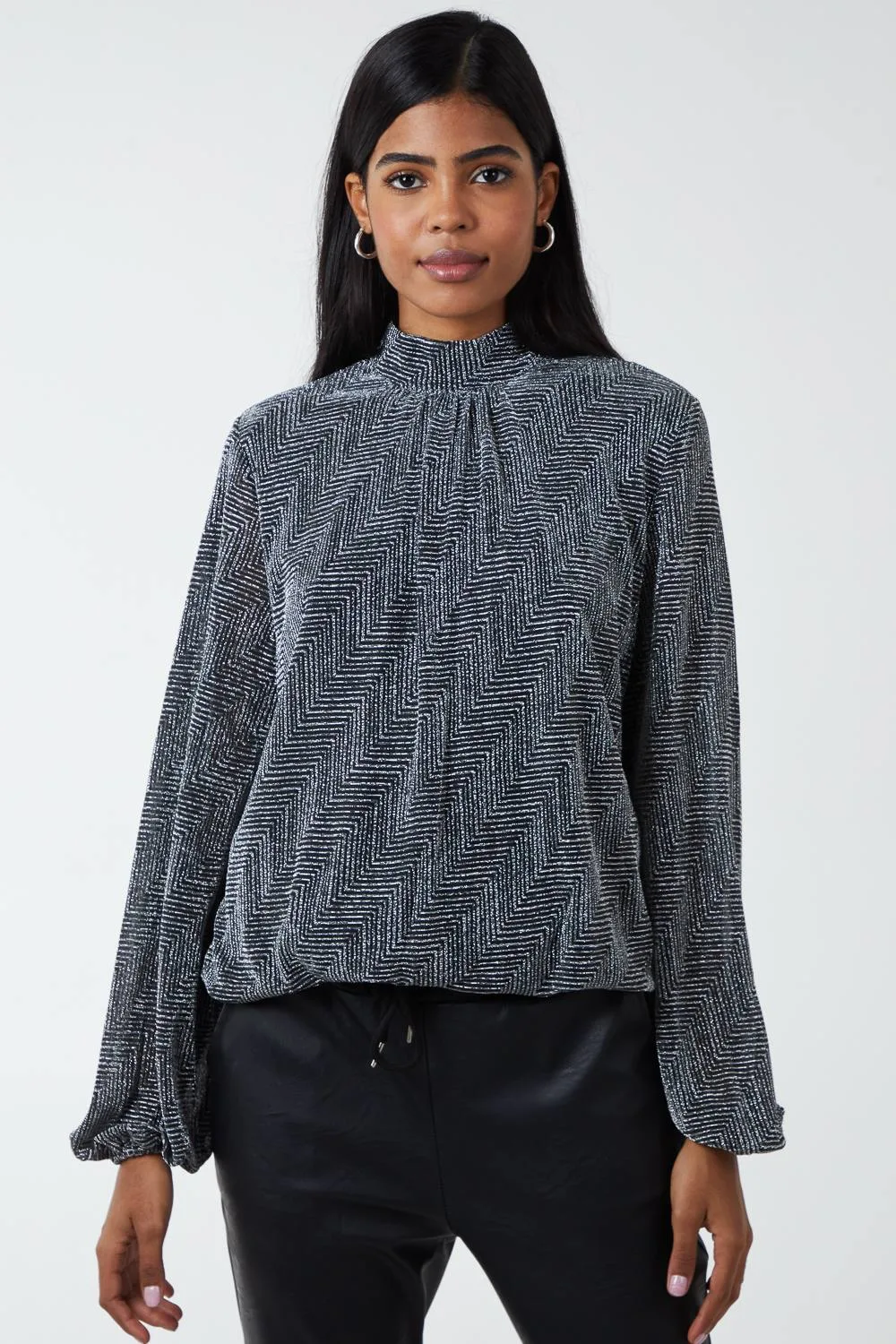 Puffball High Next Top - Silver - Size: S - Blue Vanilla - FashionsVida
