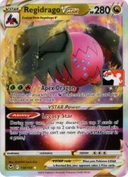 Pokemon SWSH Silver Tempest 136/195 Regidrago VSTAR (Prize Pack League Promo)