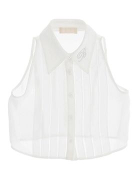 Baby Blumarine Blusa Con Ruches