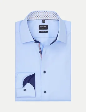 Olymp Slim-Fit Hemd Blau 44 - Olymp - FashionsVida