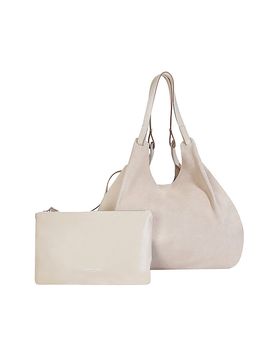 Bolso de cuero - Hobo crema