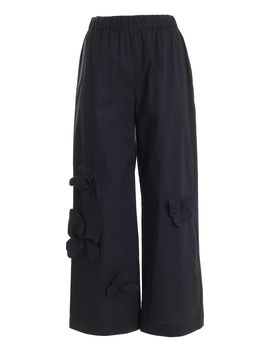Pantalone con applicazione farfalle