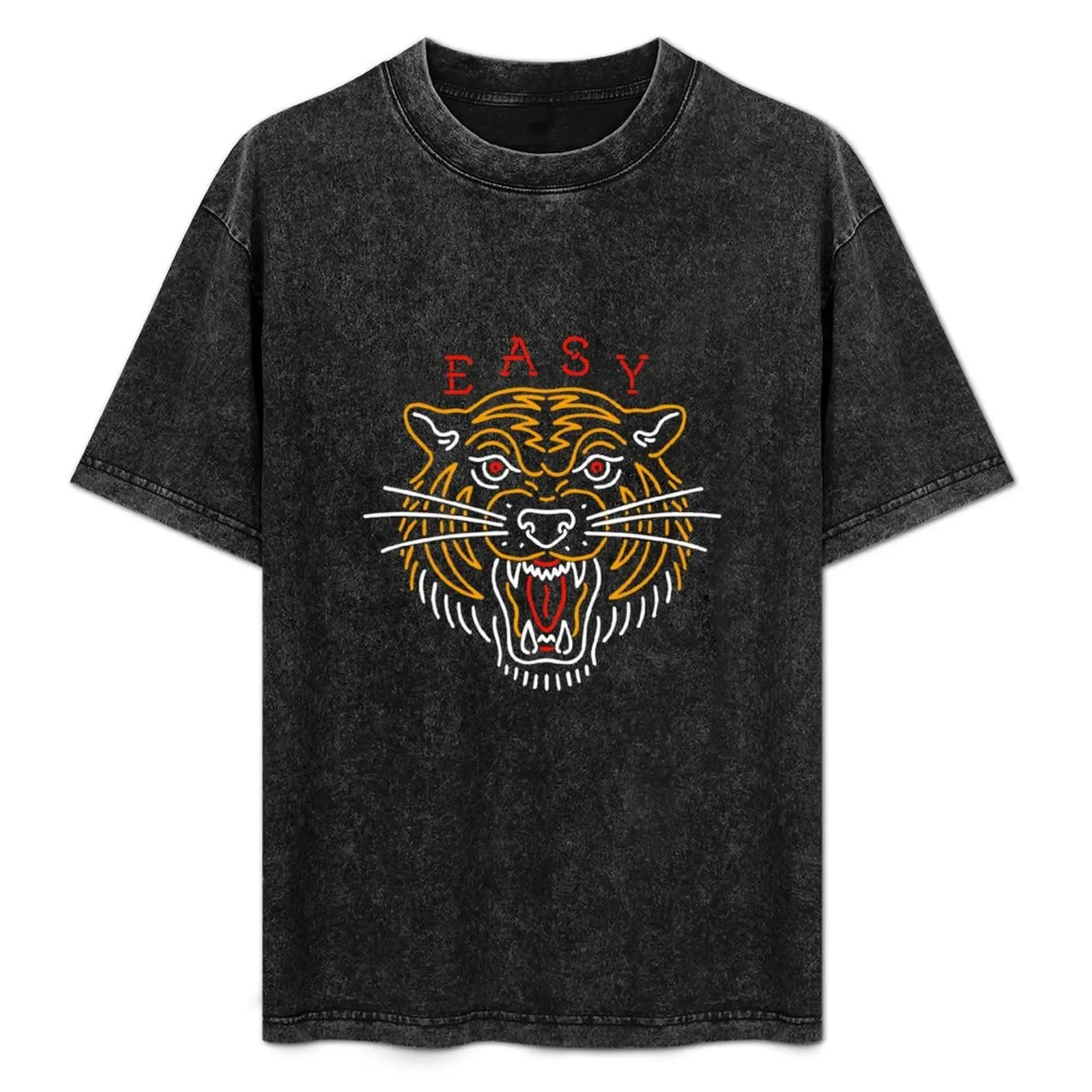 Easy Tiger T-Shirt Basic Short Sleeve Cotton Blend T-Shirt - Aliexpress - FashionsVida