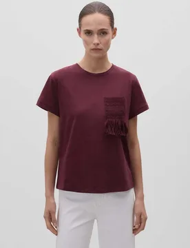 Camiseta de mujer detalle crochet - Simorra - FashionsVida