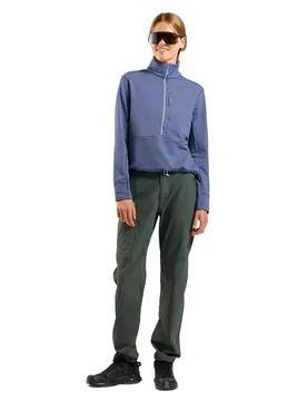Pile Con Mezza Cerniera Grid Blue Heron Melange S