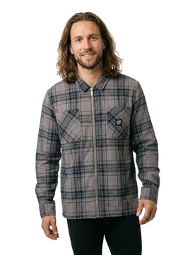 Chemise à Manches Longues El Jefe Light Grey Check M