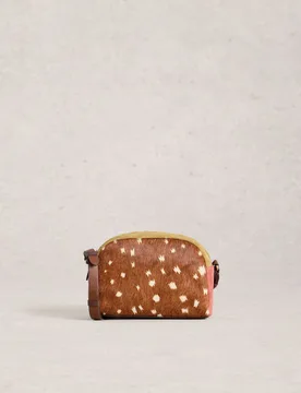 Leather Colour Block Cross Body Bag Pink Mix female - White stuff - FashionsVida