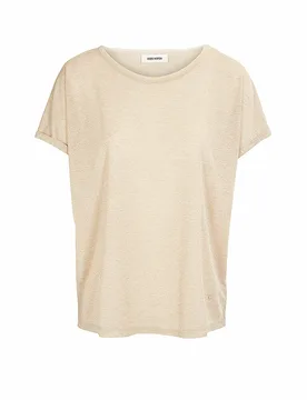 Mos Mosh T-Shirt MMKAY beige S - Mos mosh - FashionsVida