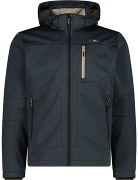 Man jacket zip hood chaqueta softshell hombre Gris (50) - CMP - FashionsVida
