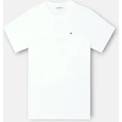 Camiseta de manga corta blanca para hombre
