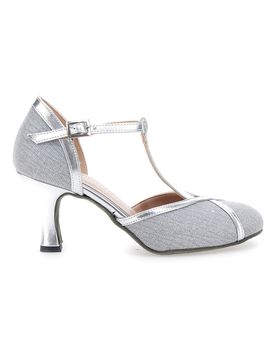 Scarpe da Ballo Argento con Glitter 5325 38