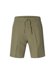 Shorts di lino SLHREGULAR-LEROY marrone L