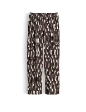 Pantalón Wide Leg MAROU BAMBOO marrón 36 - Opus - FashionsVida