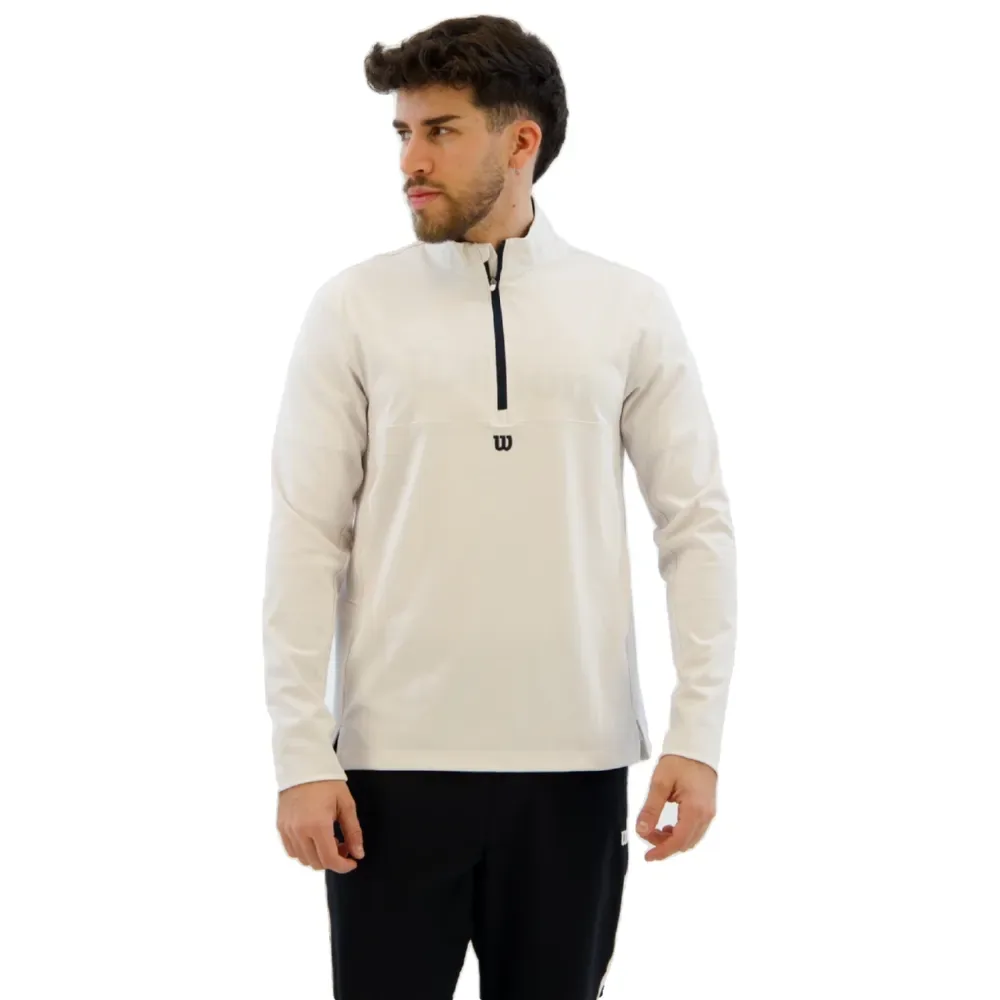Elevete Performance Half Zip Sweatshirt Bright White XL - Wilson - FashionsVida