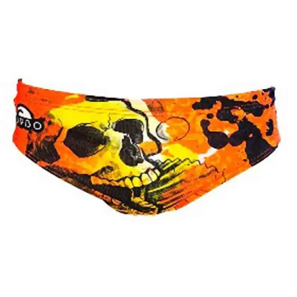 Poker Swimming Brief Orange 2XL Men - TURBO - FashionsVida