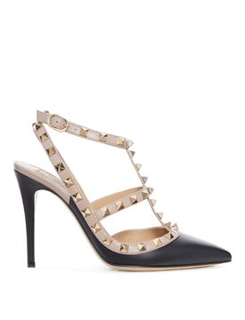 Décolleté Rockstud in pelle