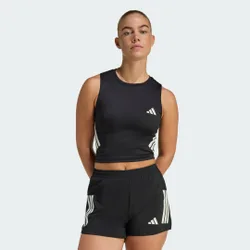 Canotta da running adi365 Iconic Crop L Black
