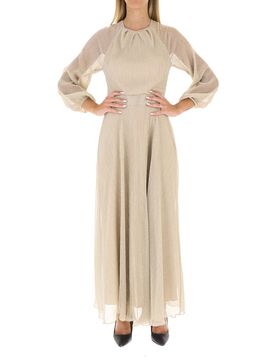 Abito in lurex BEIGE XS