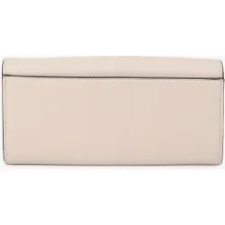 Cartera efecto piel con ojales