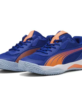 Nova Court Momo González Padel Shoes Vivid Blue / Heat Fire / White / Glowing Red UK 8 - Puma - FashionsVida