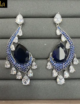 Unique cubic zirconia earrings for women jewelry gala event dinner party dangling earrings teardrop green blue female gift - Aliexpress - FashionsVida