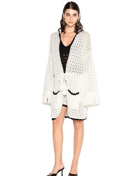 CARDIGAN LUNGO Donna CON CAPPUCCIO