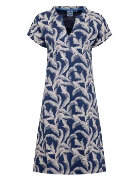 Weird Fish Suffolks Printed Jersey Dress Size 8 - holiday-shop holiday-shop womens-summer-shop offers all-offers offers womens-offers sale sale all-sa - Ink - FashionsVida