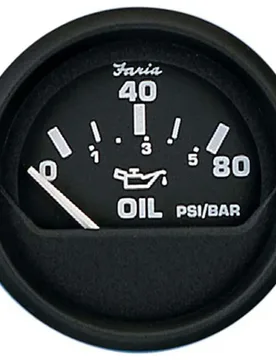 Euro Oil Pressure Gauge One Size unisex - Faria - FashionsVida
