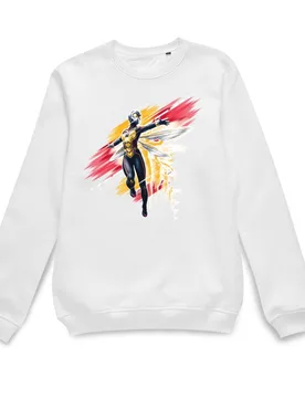 Unisex Official Ant-Man & The Wasp Brushed Sweatshirt in White - White - Size: One Size - Marvel - FashionsVida