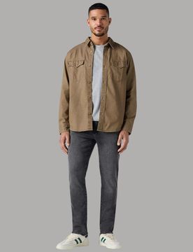 Jeans Slim Neri Uomo Bio Cotone Stretch