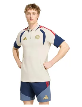 Polo à Manches Courtes Fc Bayern Munich 26/27 Alumina / Night Indigo S - Adidas - FashionsVida