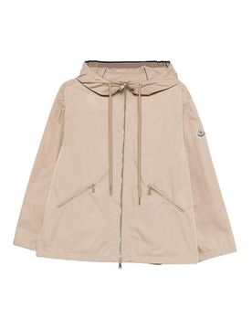 Moncler Giacca con cappuccio beige