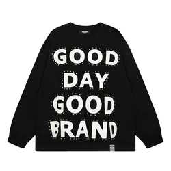 High-Quality Goodbrand Fashion Letter Print Round Neck Reversible Rhinestone Design Short Sleeve T-Shirt for Men and Women