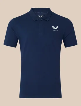 Unisex Short Sleeve Cotton Polo - Navy Navy M unisex - Castore - FashionsVida