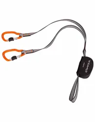 Longe de via ferrata - Kinetic en Nylon - Gris