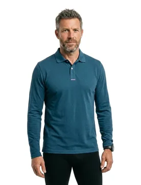 Dri-fast Long Sleeve Polo Thunder Blue XL Men - Henri Lloyd - FashionsVida