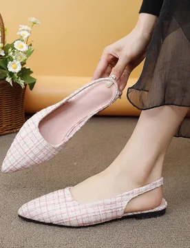 Mocasines planos de punta fina sin cordones para mujeres, zapatos casuales tipo penny - Shein - FashionsVida
