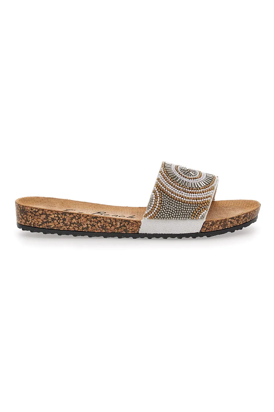 Ciabatte Bianche Con Perline 14204 38 - FUN BEACH - FashionsVida