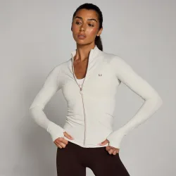 Chaqueta con cremallera sin costuras Teo Ultra para mujer de - Neblina - XS