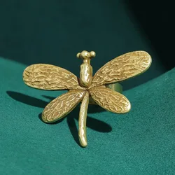 Vintage Jewelry Gold Color Antique Large Dragonfly Rings Retro Luxury For Girls New 2026 Music Festival Gift