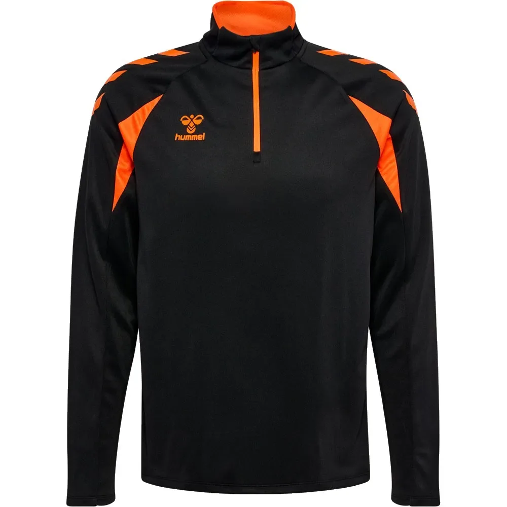 Sweat à Demi-zip Core 2.0 Black / Orange Tiger S - Hummel - FashionsVida
