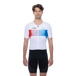 Teamline Short Sleeve Trisuit Black / Blue / White L Men