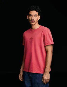 T-Shirt À Manches Courtes Avec Imprimé Xs Rouge - Bershka - FashionsVida