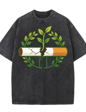 World No Tobacco Day Washed Cotton T-shirt Mens Summer Soft Multicolor Short Sleeve Casual Comfortable Tee Tops - Aliexpress - FashionsVida