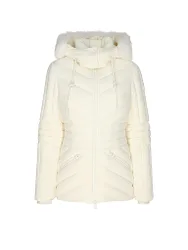 Chaqueta acolchada de plumón NADIA-SH crema M