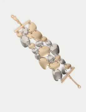 Irregular Brushed Metal Wristwear Multi female - M&S - FashionsVida
