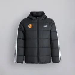 Manchester United x Kids Essentials 3-Stripes Padded Jacket Black 9-10Y