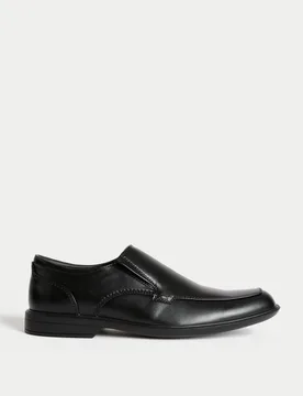 Slip-On Square Toe Shoes Black male - M&S - FashionsVida
