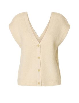 Gilet SLFGABELLA creme L damen