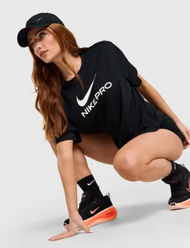 Womens Maglia Loose Pro - Nero, nero nero Donna taglia XS - Nike - FashionsVida